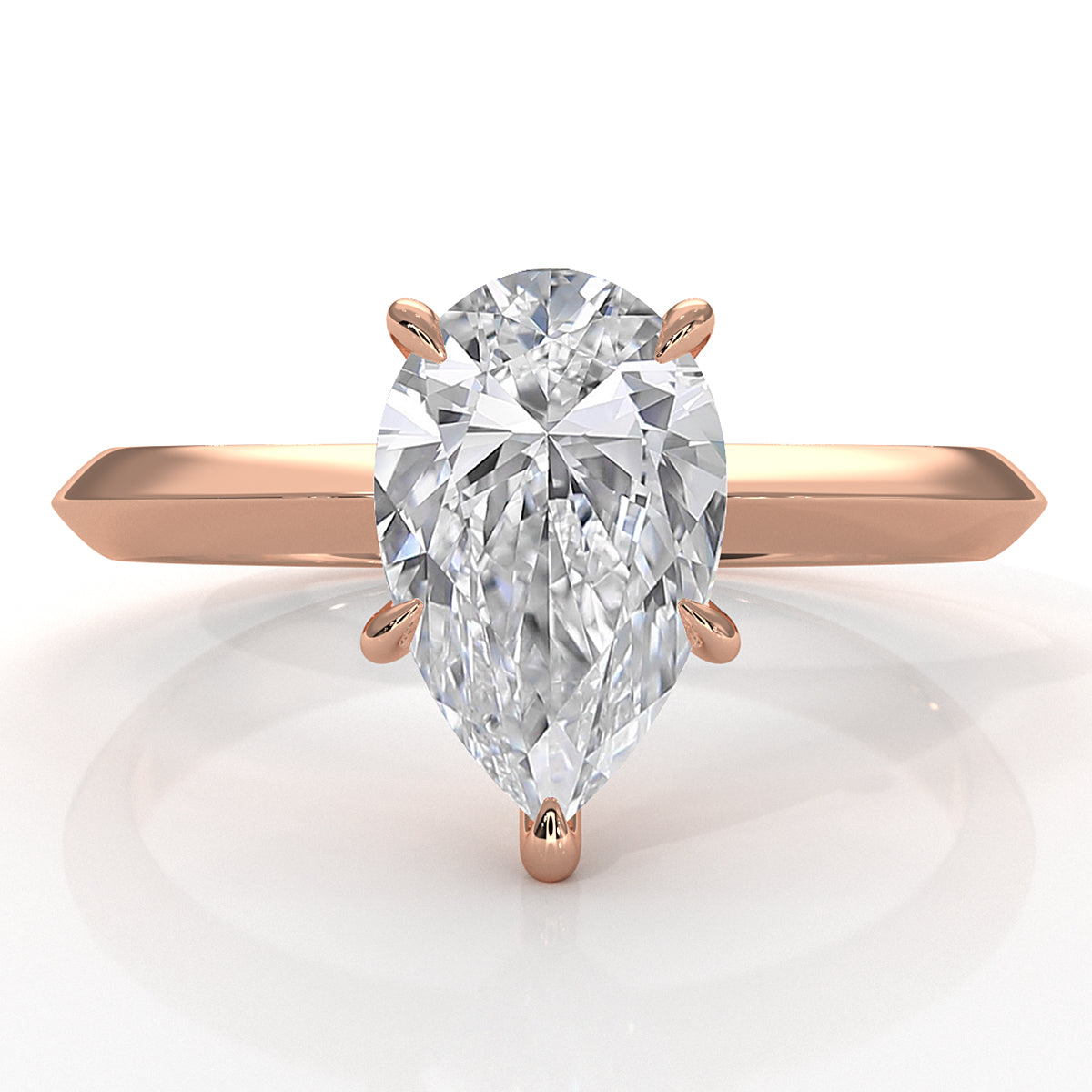 3g 2.2mm Claw Prong Solitaire Style Lab Grown Diamond Engagement Ring IGI Certified 1.00 Ctw.